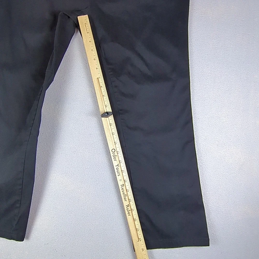 BYLT Stretch Chino Pants Mens 36x25 (34x25) Black Casual Pant Utility Pocket